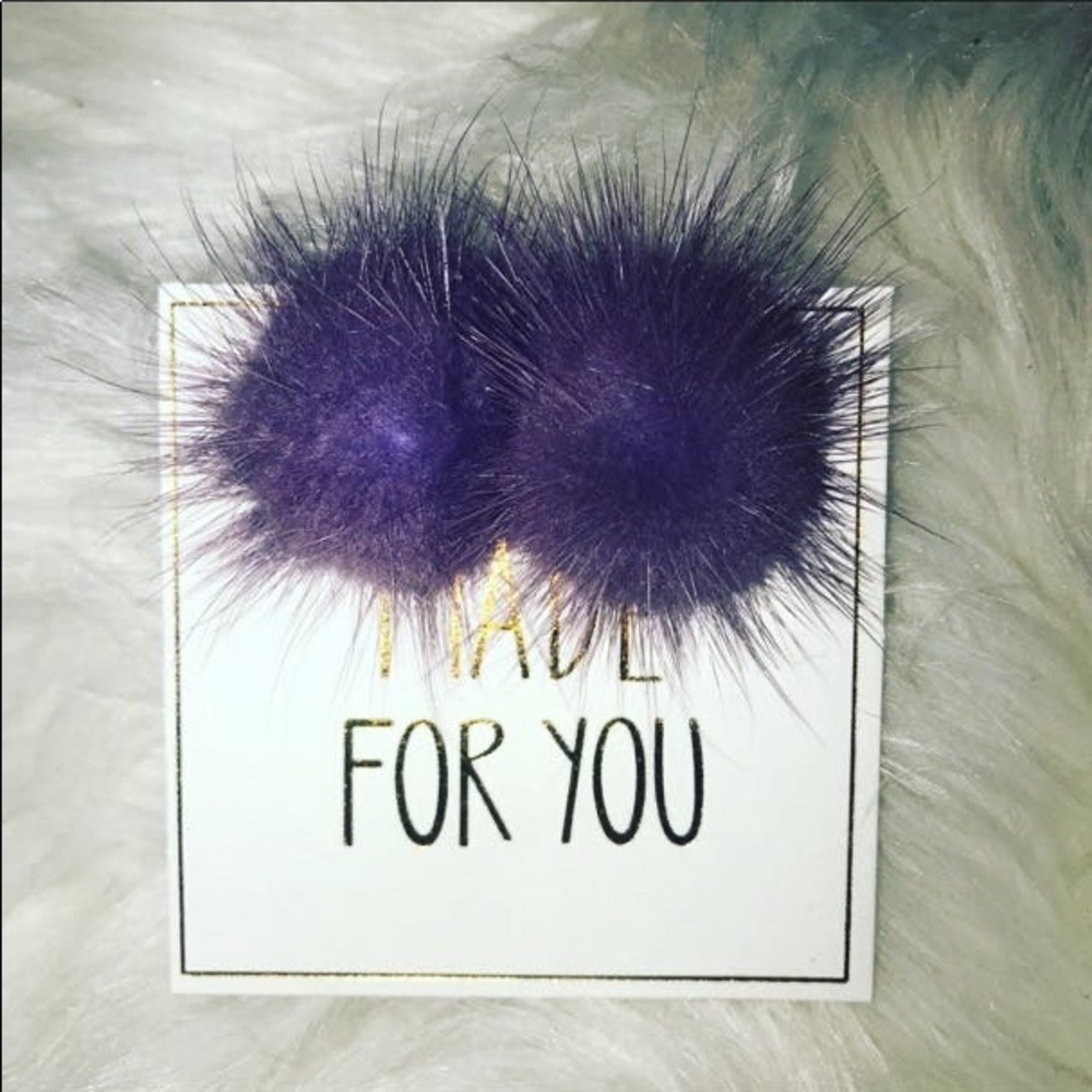 Lilac Mink Earrings